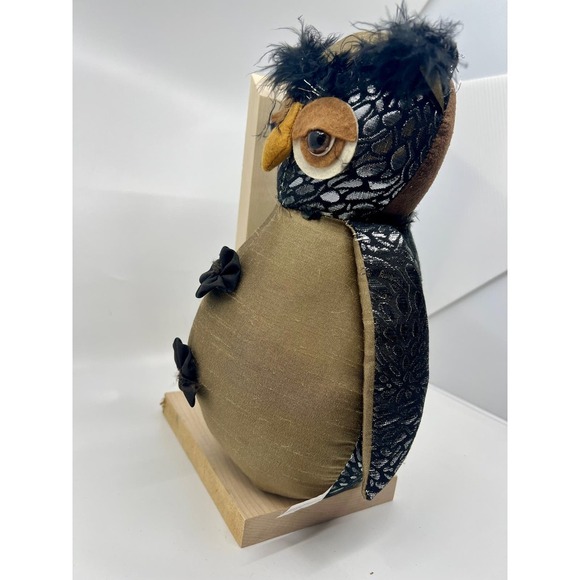 Owl Stuffed Animal Plush Weighted Seasonal Decor Door Stopper - Picture 6 of 7